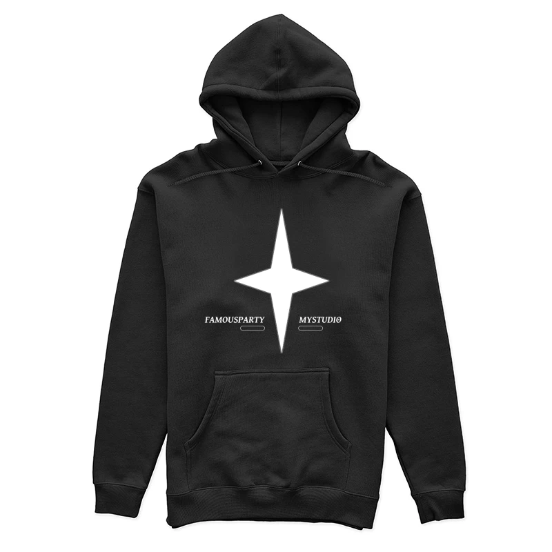 Minimalistisches Sternenlogo Damen Pullover Hoodie