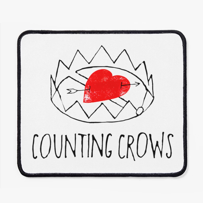 Counting Crows White Love Trap Mouse Pad