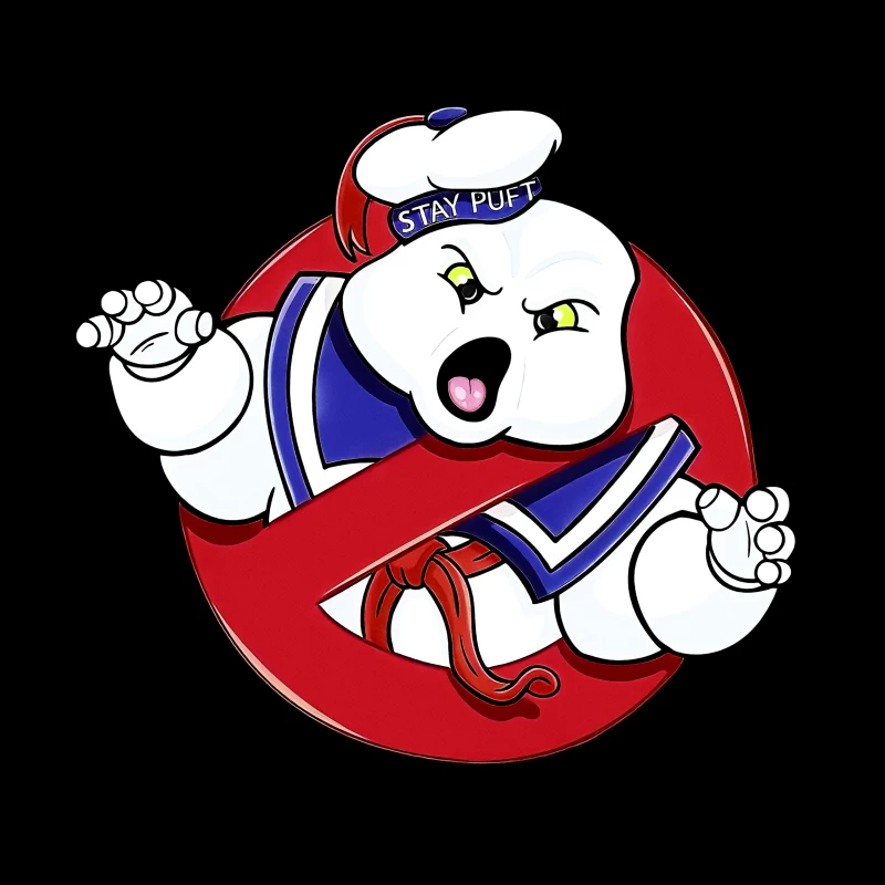 Stay Puft Marshmallow Man from Ghostbusters Throw Pillow
