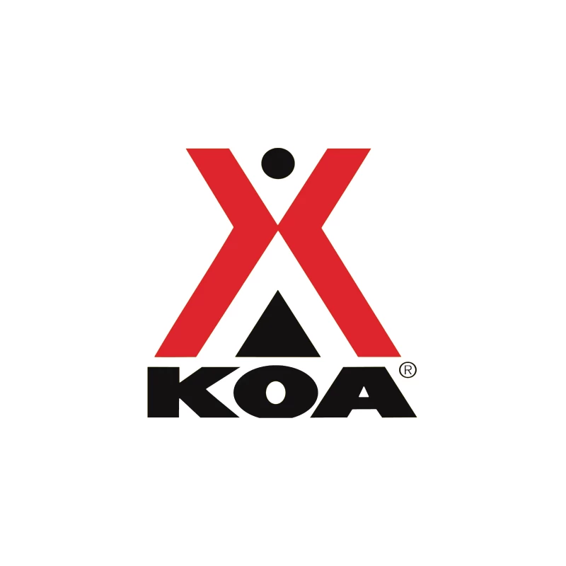 KOA (Kampgrounds of America) Official Logo Design Throw Pillow