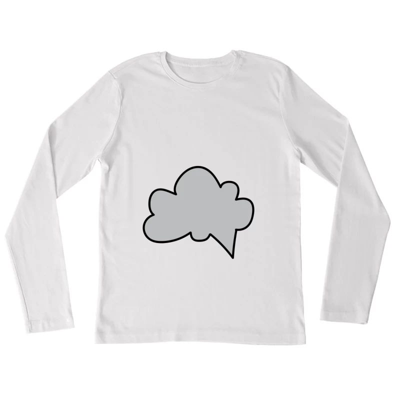 Nuage en forme de bulle Femme Manches Longues T-Shirt