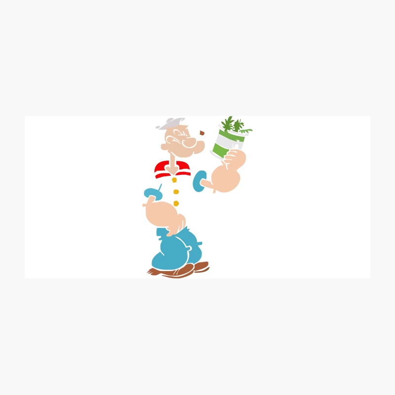Popeye Spinach Retro Mens Funny Coffee Mug
