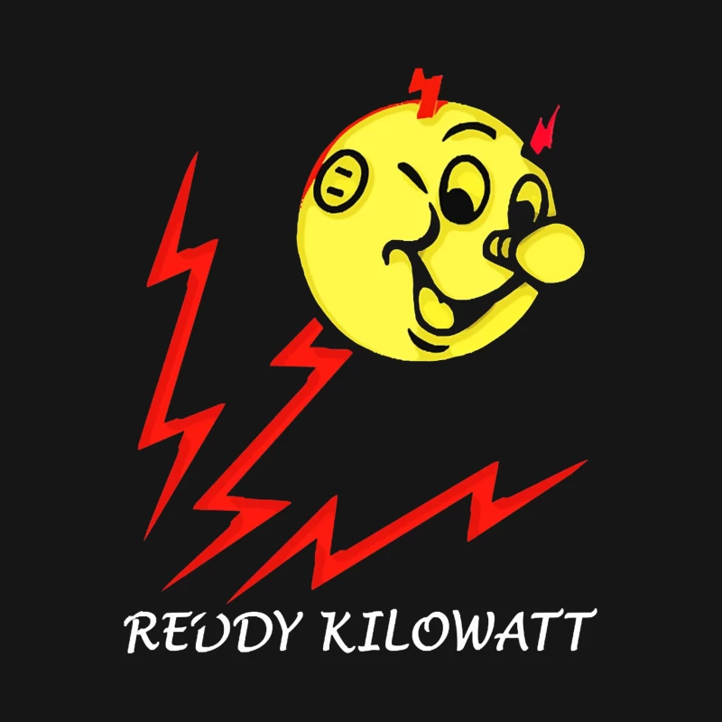 Reddy Kilowatt - Classic Electricity Company Mascot with Lightning Bolts Male T-Shirt