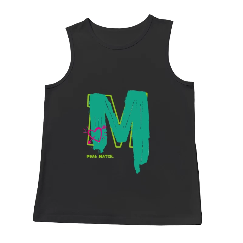 Künstlerisches M-Design mit Herz Herren Tanktops