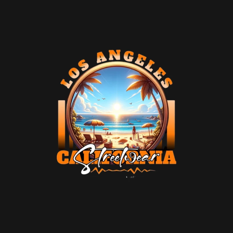 Strandsonne in Los Angeles Herren Langarm T-Shirt