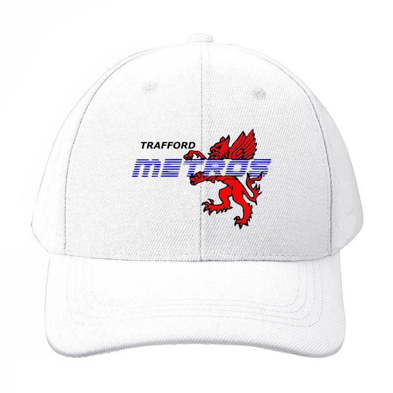 Trafford Metro Transit Logo with Red Heraldic Dragon Baseball Cap