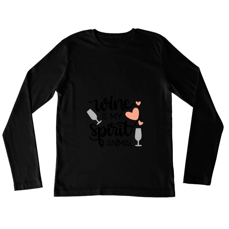Coupes de champagne avec coeurs Femme Manches Longues T-Shirt