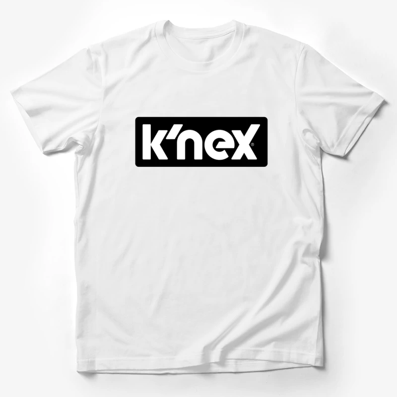 K'NEX Construction Toys Brand Logo in Black and White Male T-Shirt