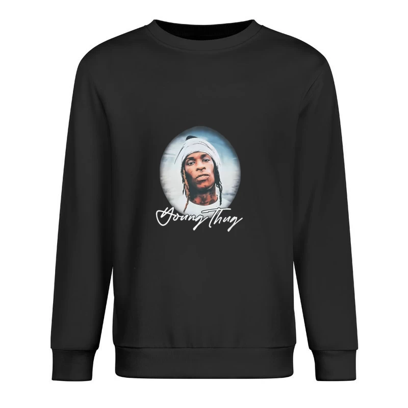 Ritratto astratto con elementi graffiti Felpa pullover Uomo