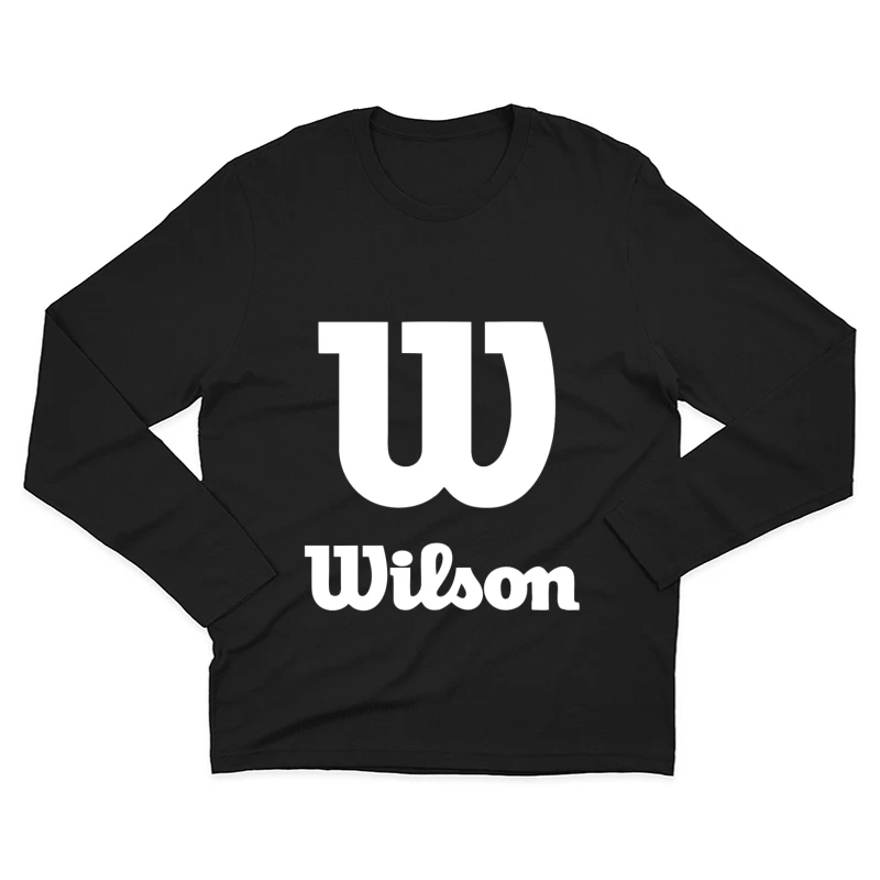 Wilson Sports Brand White Logo Design Male Long Sleeve T-Shirt