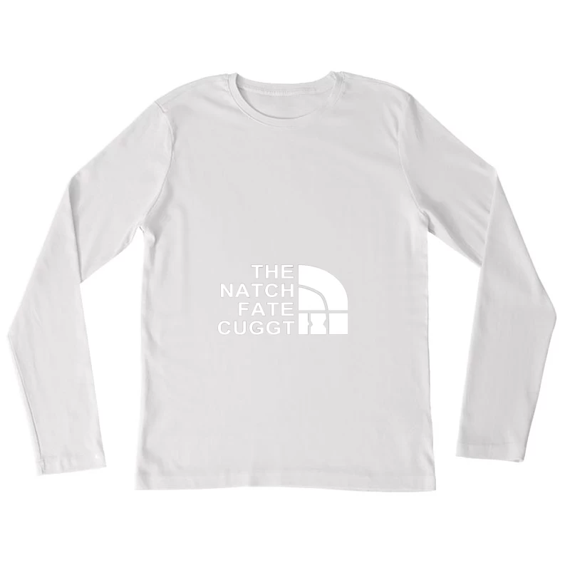 Parodie Logo Weiß Damen Langarm T-Shirt