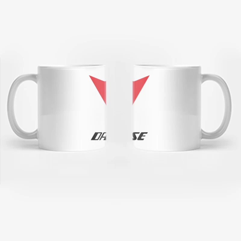 Dainese Motorcycle Gear Brand Logo in Red Coffee Mug