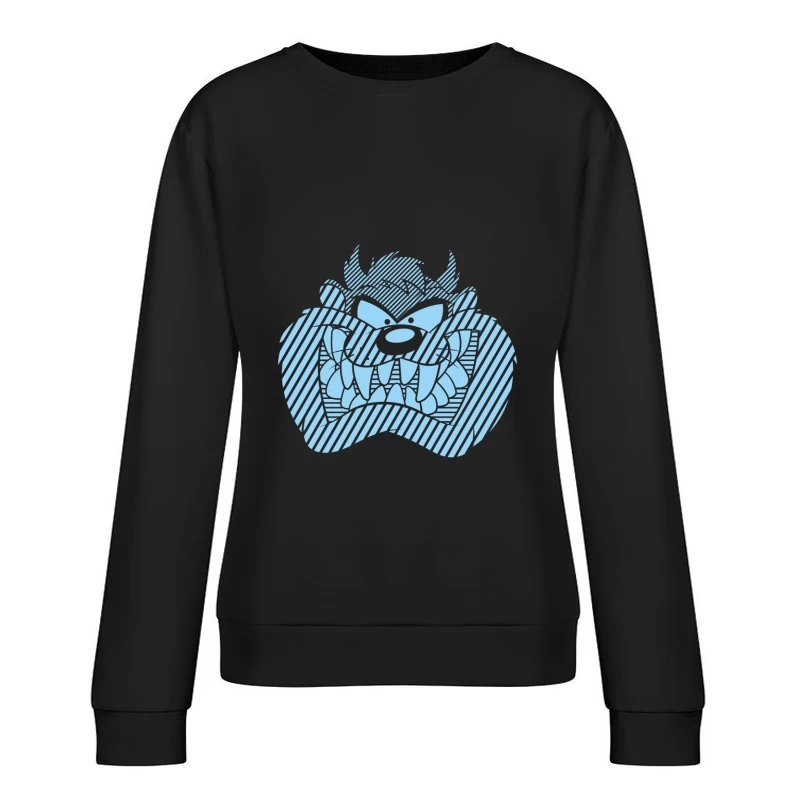 Taz the Tasmanian Devil Character Female Pullover Sweatshirt