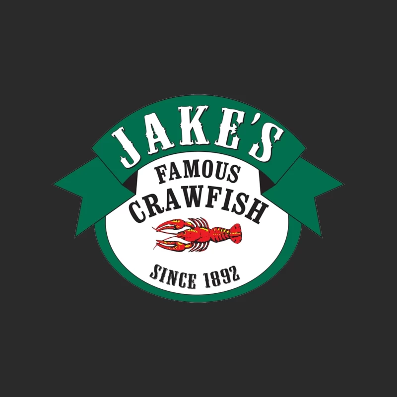 Jake's Famous Crawfish Restaurant - Historic Seafood Logo Since 1892 Baseball Cap