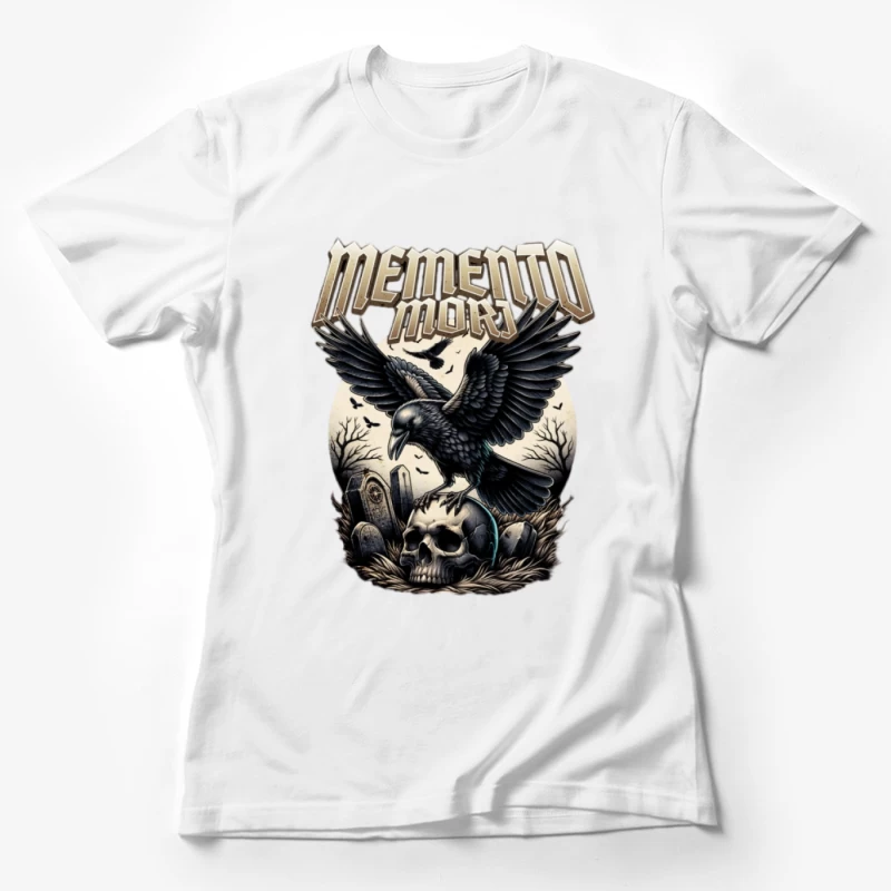 Rabenschädel Memento Mori Damen T-Shirt