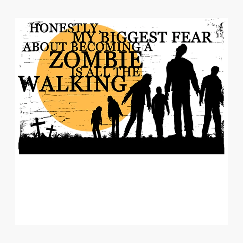 Zombie Meme - All The Walking Throw Pillow