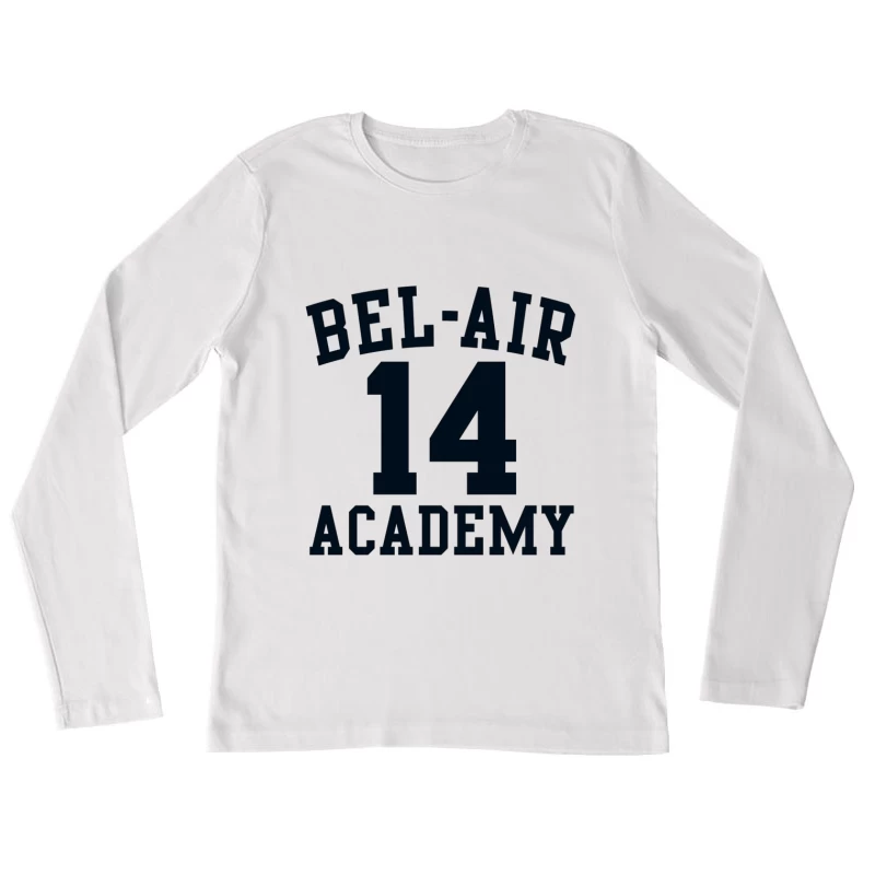 Bel-Air Academy Number 14 Athletic Jersey Design Female Long Sleeve T-Shirt