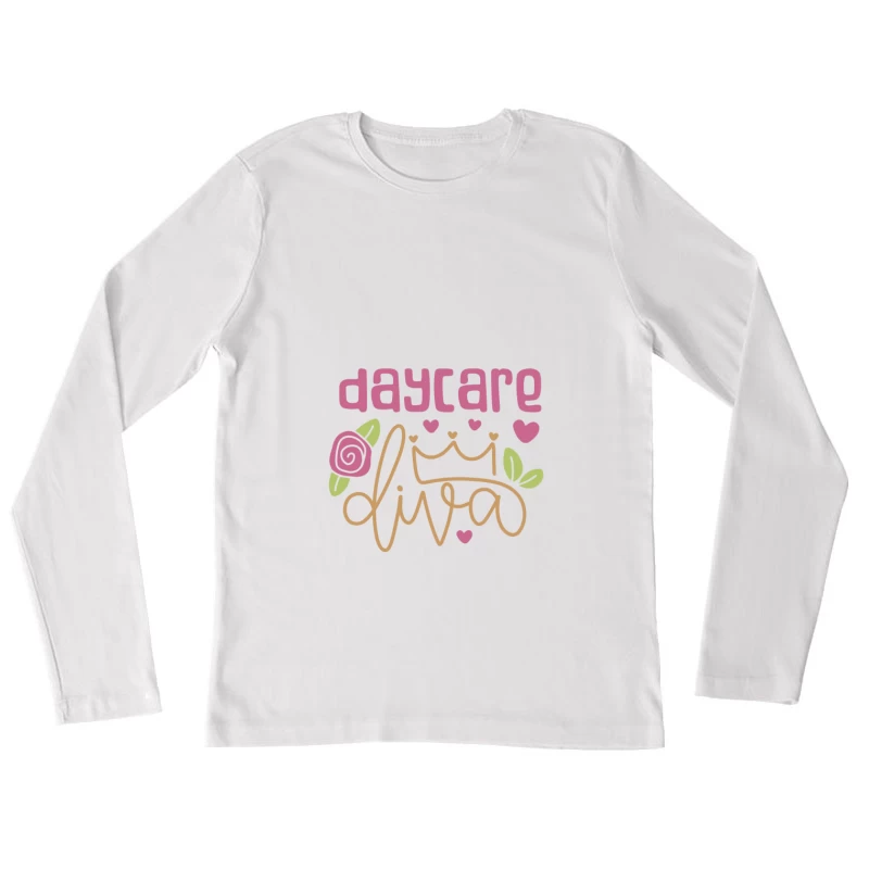 Élégance de la Garderie Femme Manches Longues T-Shirt