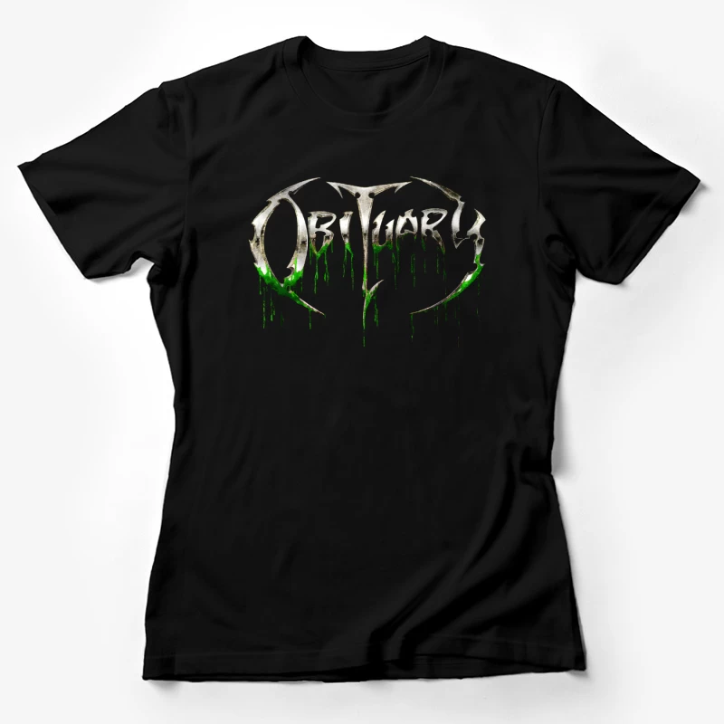 Obituary Slowly We Rot Logo Female T-Shirt