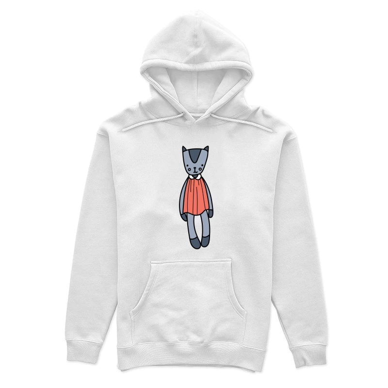 Jouet chat en peluche avec robe rouge Femme Sweat à capuche