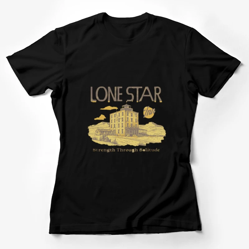 Hôtel Désertique et Voiture Ancienne Femme T-Shirt