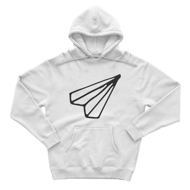 Icône d'avion en papier minimaliste Homme Sweat à capuche
