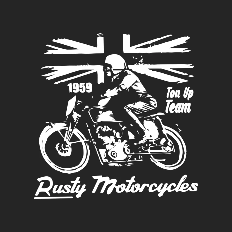 Rusty Motorcycles Male Pullover Sweatshirt