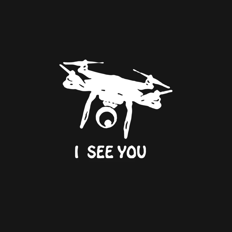 Drone I Can See You Desk Mat