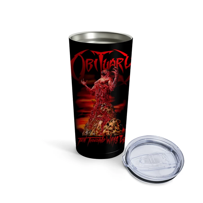 Obituary Ten Thousand Ways To Die Travel Mug