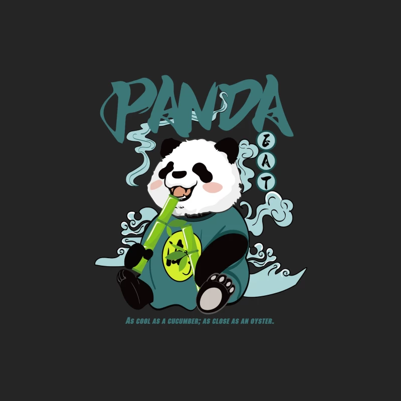 Lustiger Panda mit Bambus Damen Pullover Sweatshirt
