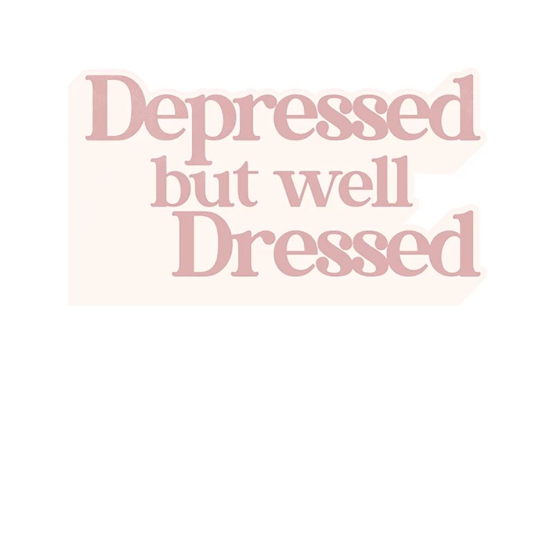 Depressed But Well Dressed Tapestry