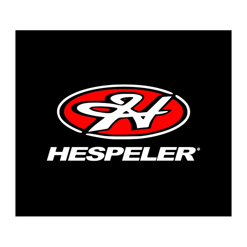 Hespeler Red and White Oval Logo Design Tapestry