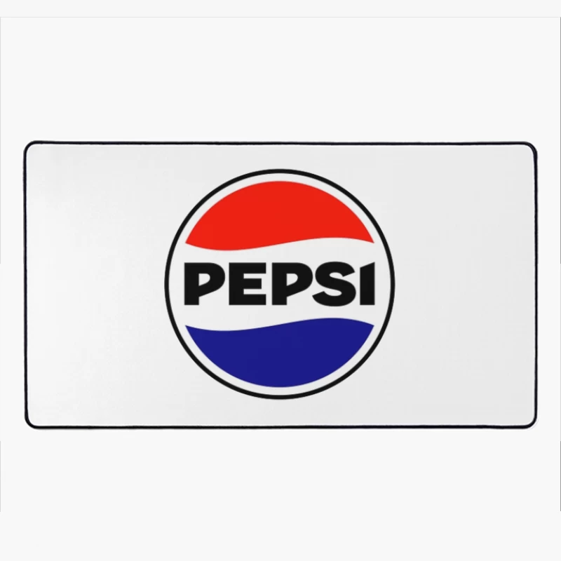 Classic Pepsi Cola Circular Logo Design Desk Mat