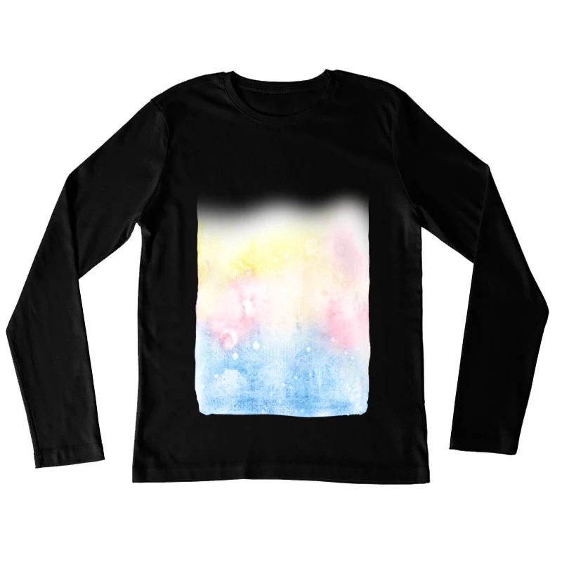 Aquarelle pastel Femme Manches Longues T-Shirt