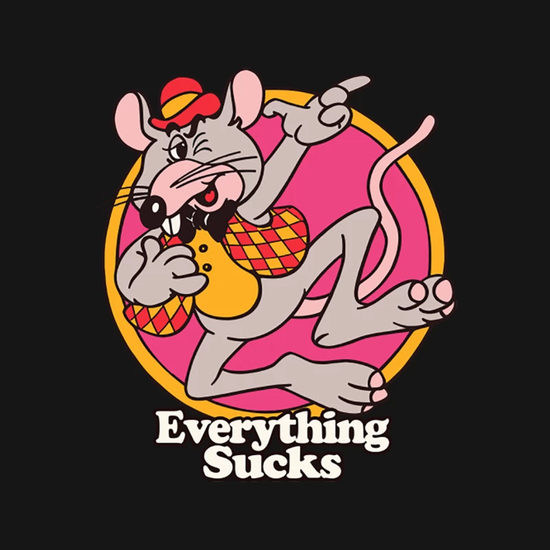 Everything Sucks  Nihilist Retro Design Mouse Pad