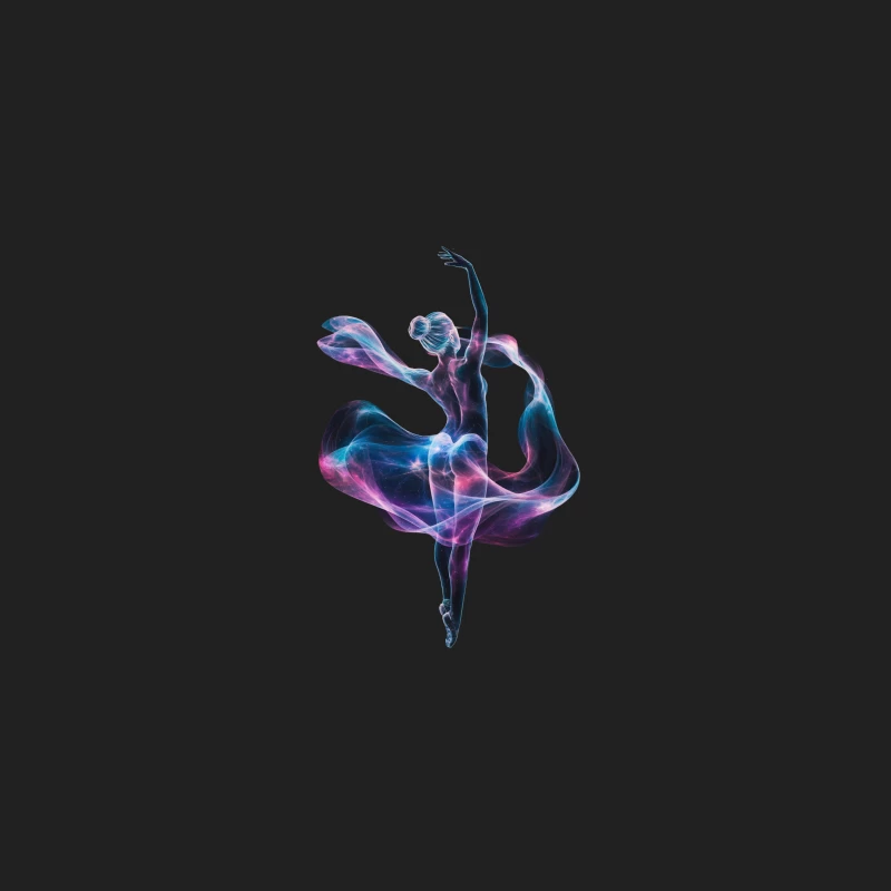 Ethereal Digital Dancer in Abstract Motion Bucket Hat