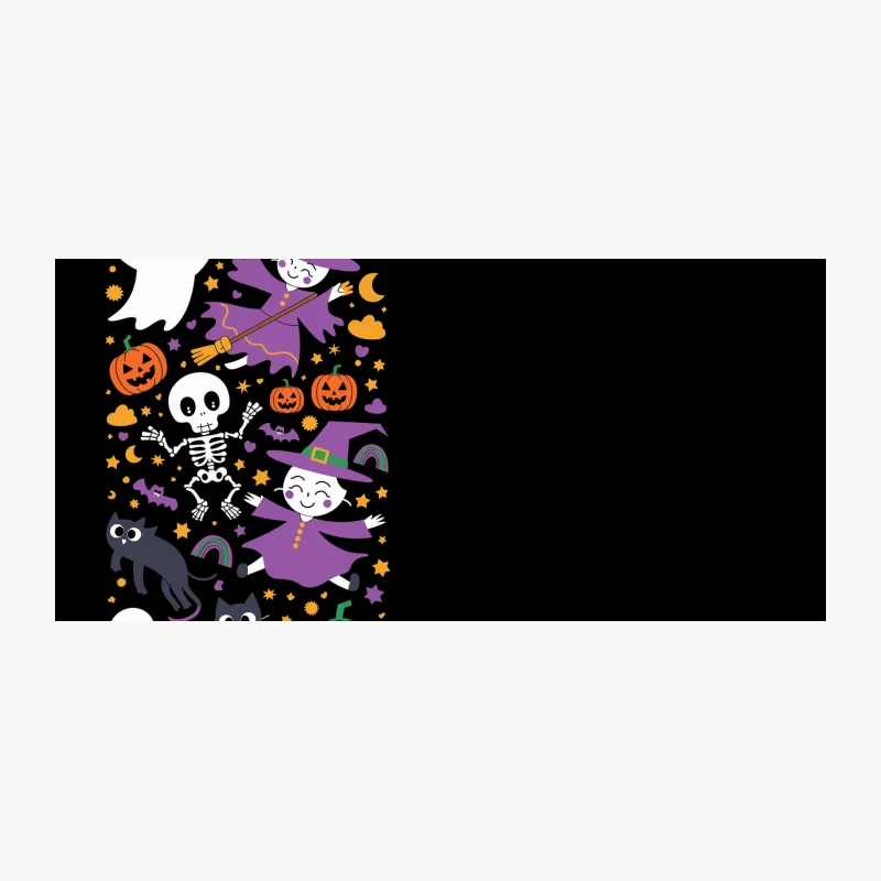 Cute Cartoon Halloween Spooky Scene Coffee Mug