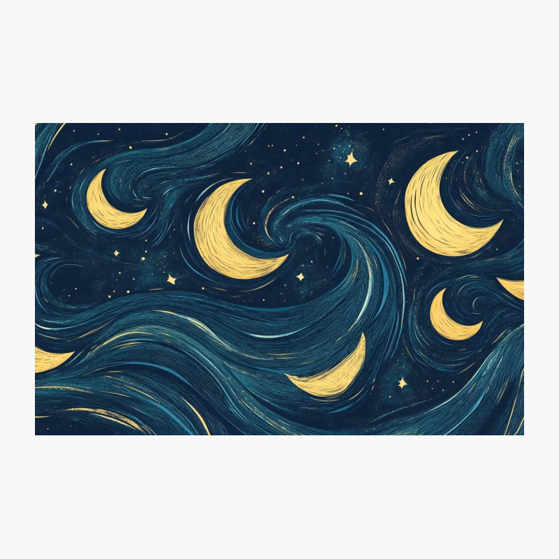 Dreamy Van Gogh-Inspired Celestial Night Sky Travel Mug