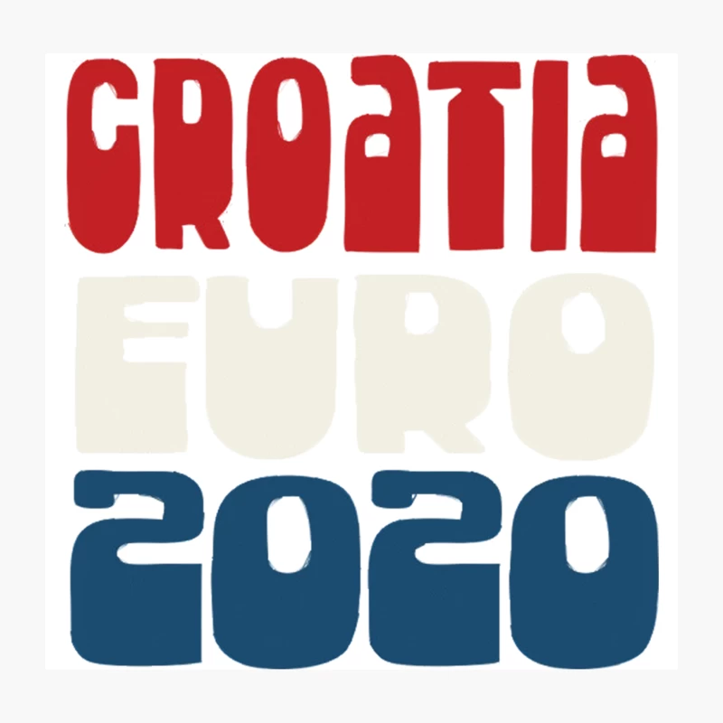 Croatia  Euro 2020 Football Fan Design Throw Pillow