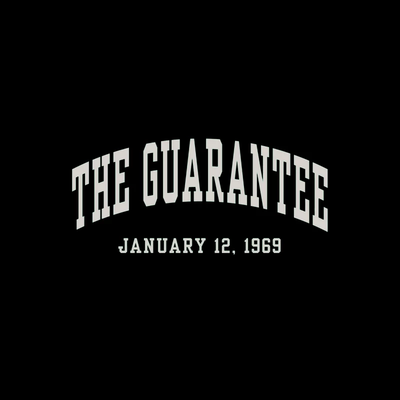 The Guarantee - Vintage Typography from January 12, 1969 Travel Mug