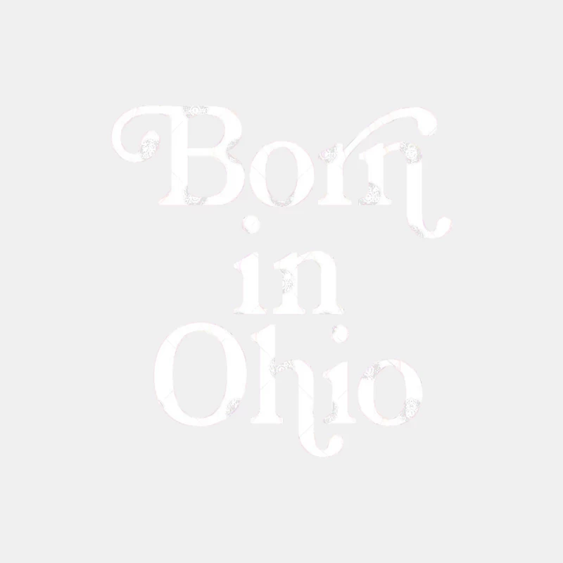 Born In Ohio - Typography Birth Place Design Male Tank Top