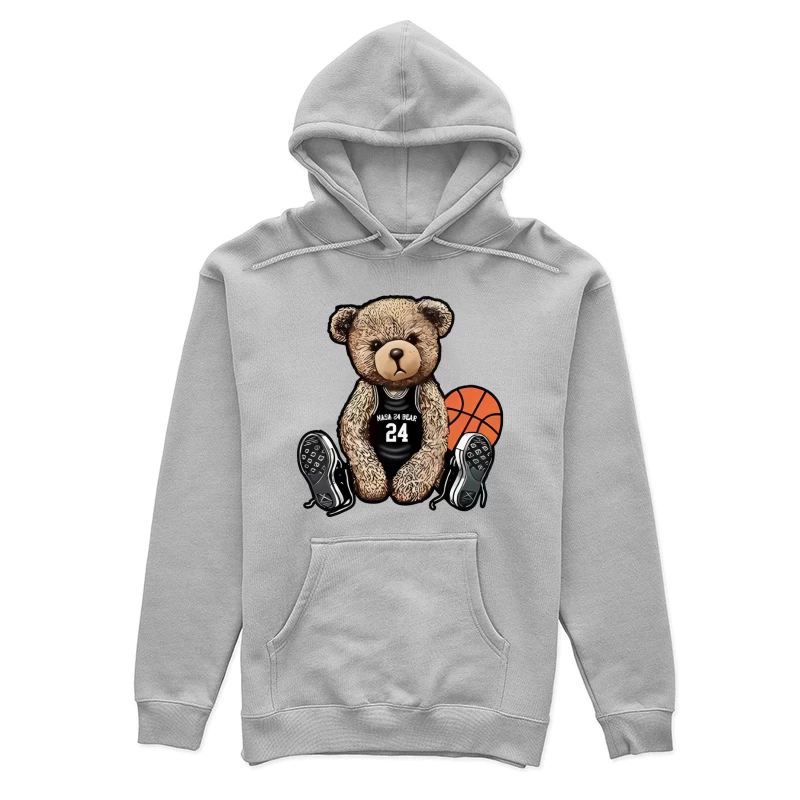 Basketball Teddy mit Trikot und Sneakers Damen Pullover Hoodie