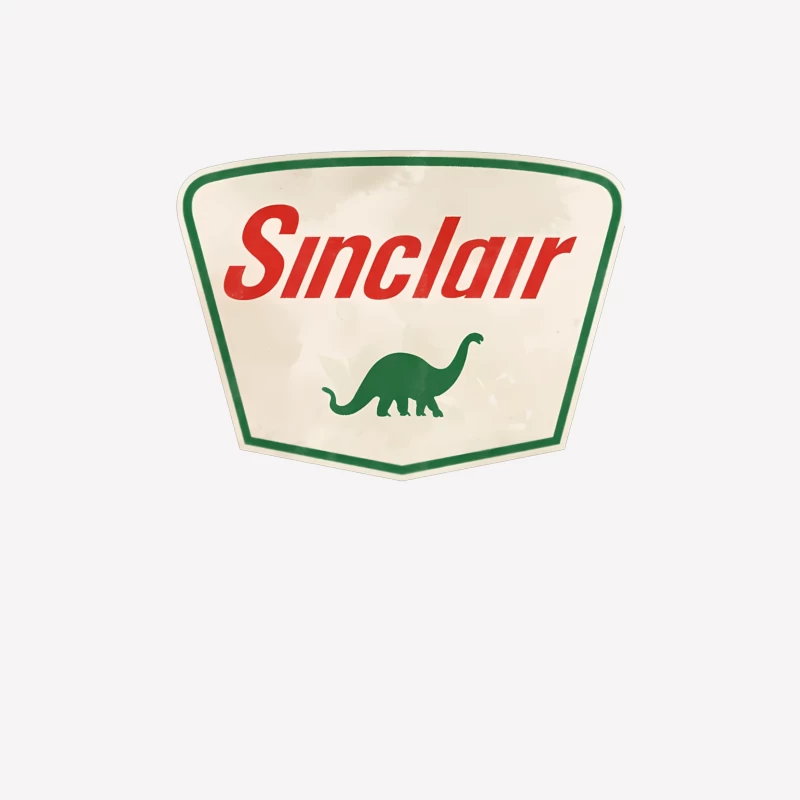 Vintage Sinclair Oil Company Logo with Green Dinosaur Female T-Shirt