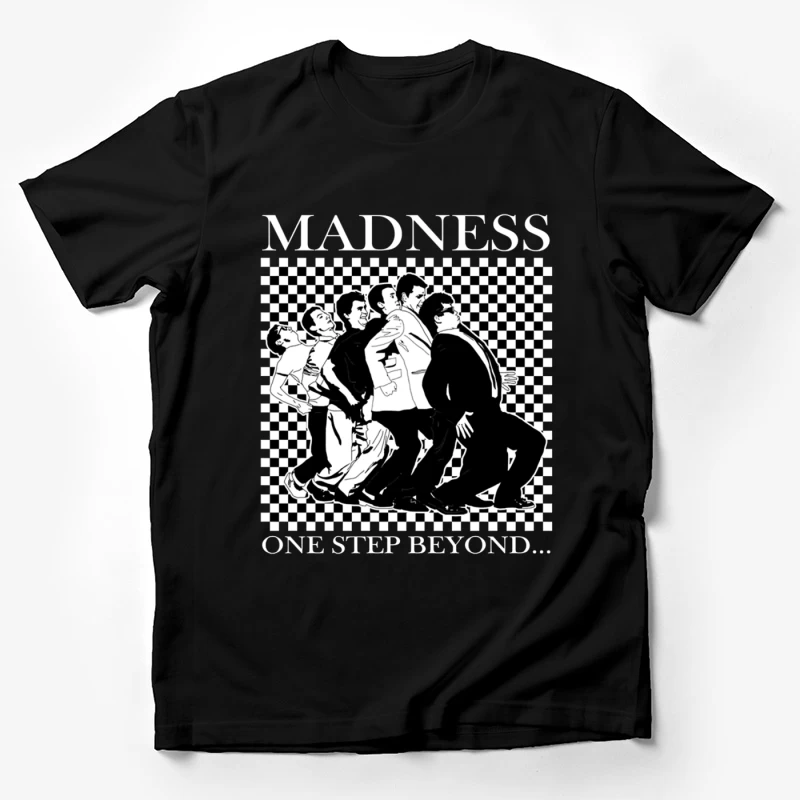 Madness "One Step Beyond" Album Art with Dancing Figures Male T-Shirt