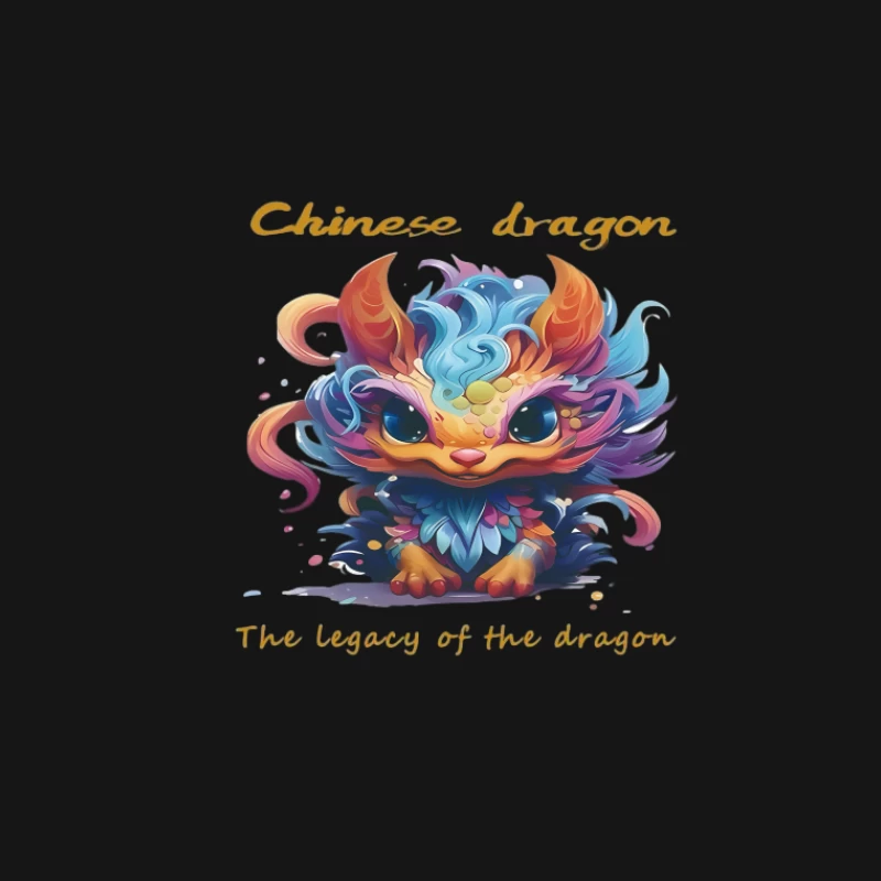 Farbenfroher chinesischer Drache Herren T-Shirt