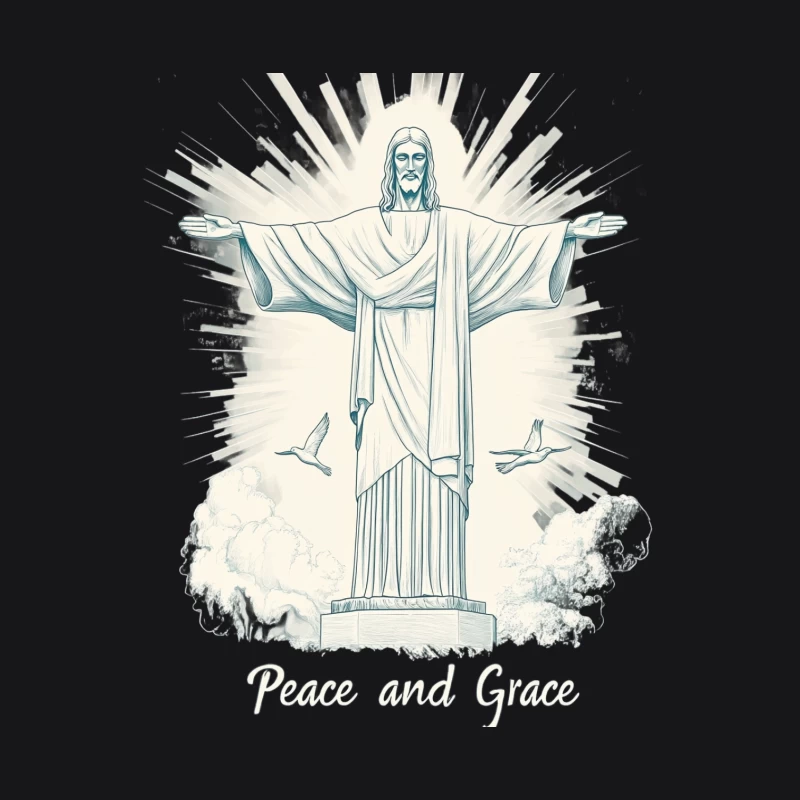 Christ the Redeemer: Iconic Religious Monument of Rio de Janeiro Male Pullover Hoodie