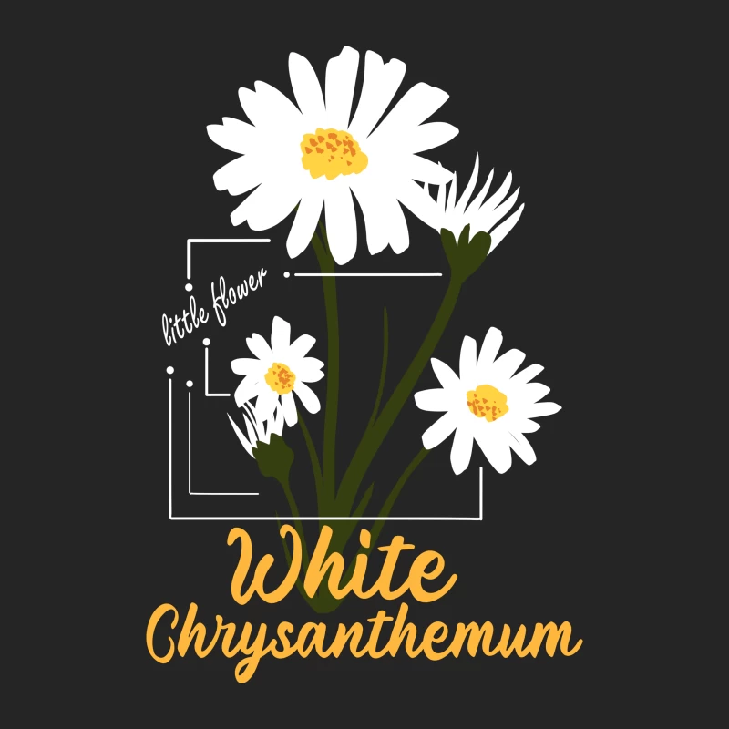 Weiße Chrysantheme Design Damen Pullover Sweatshirt