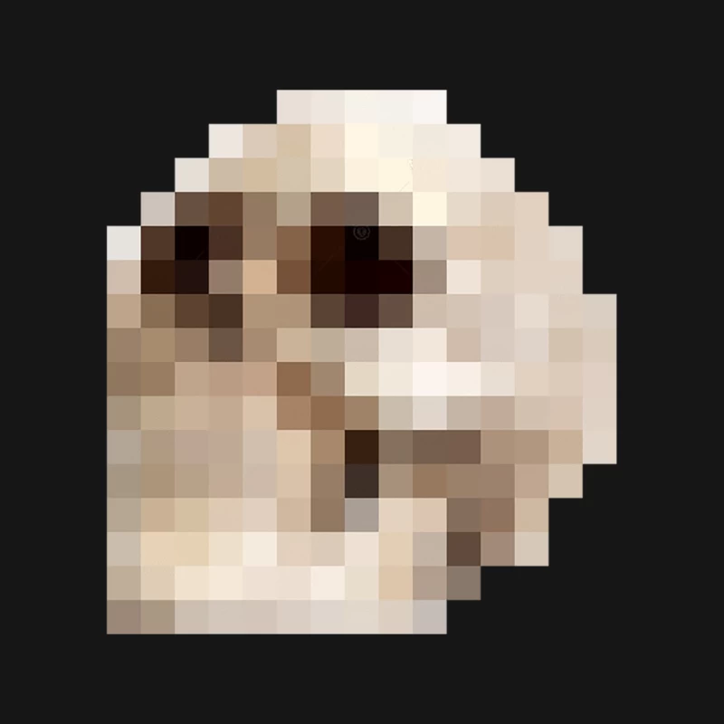 8bit Pixel Gothic Skull †††† Graphic Design Pattern Mouse Pad