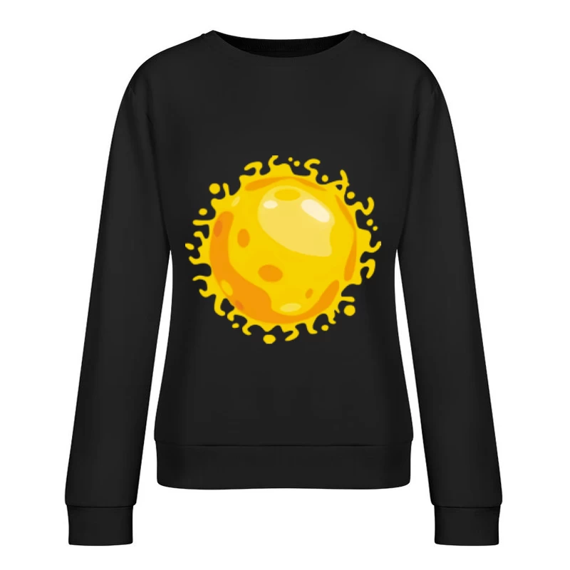 Leuchtende gelbe Sonne Damen Pullover Sweatshirt