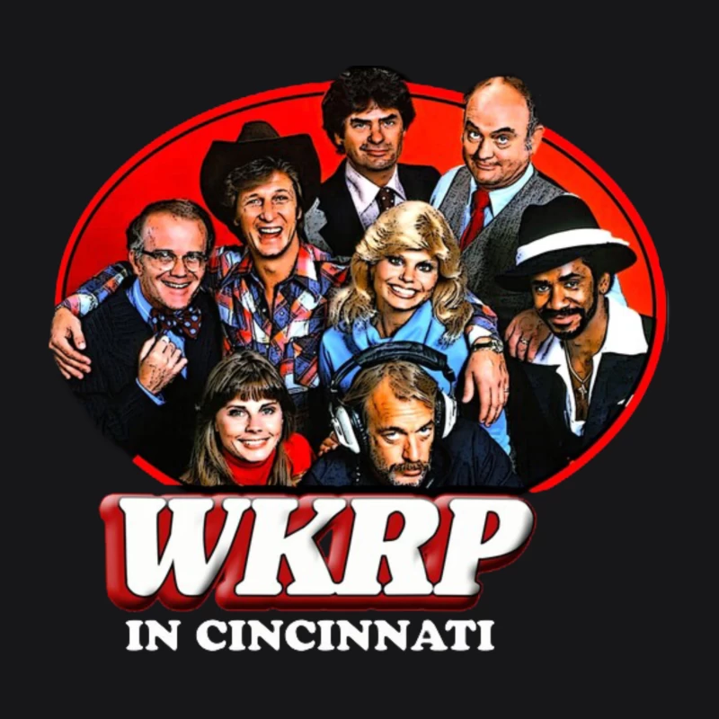 WKRP in Cincinnati skyline logo 2 Male Pullover Hoodie